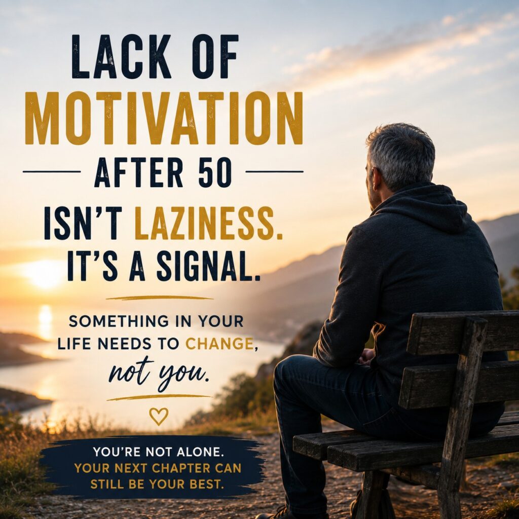 Man reflecting on his motivation and direction after 50