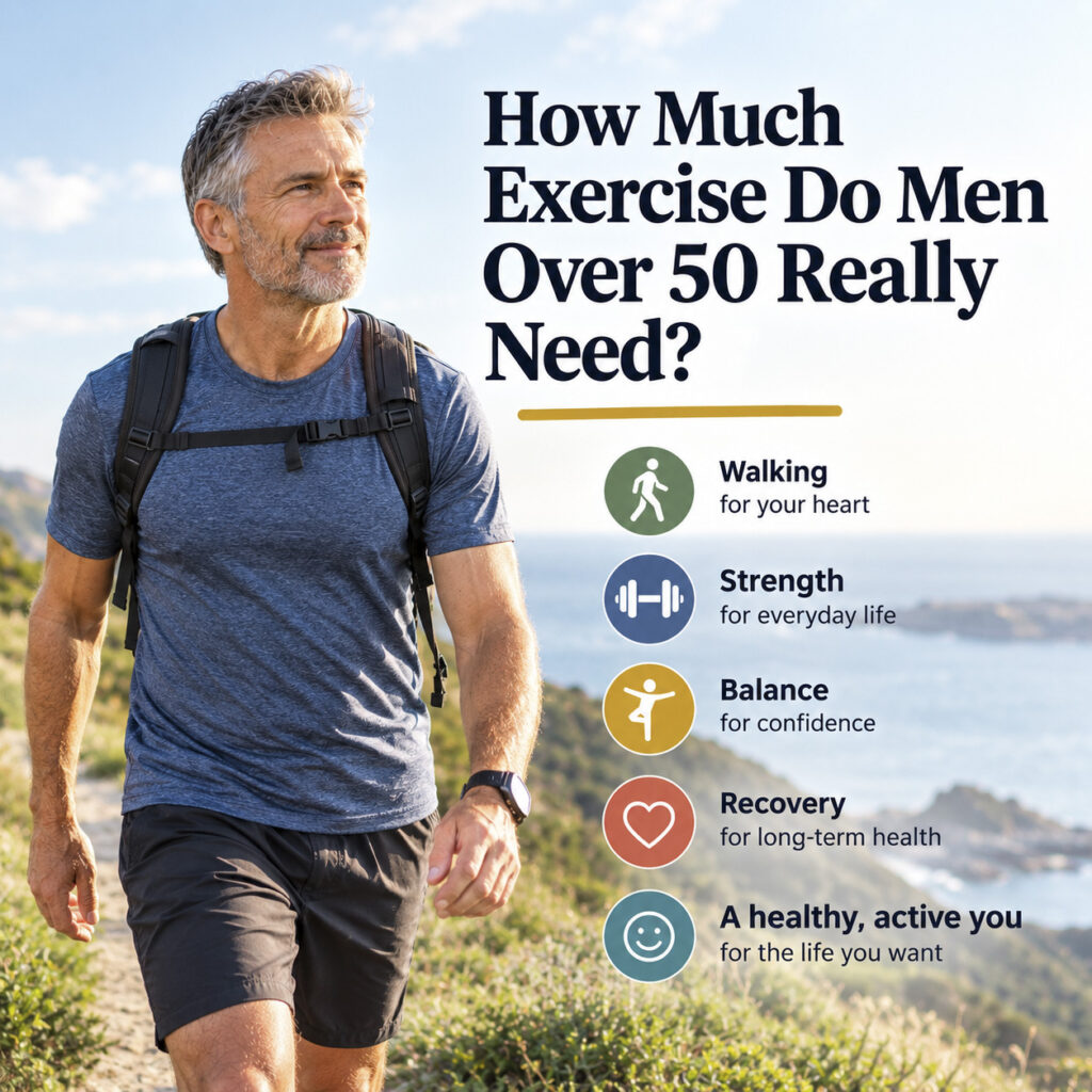 Older man staying active outdoors after 50